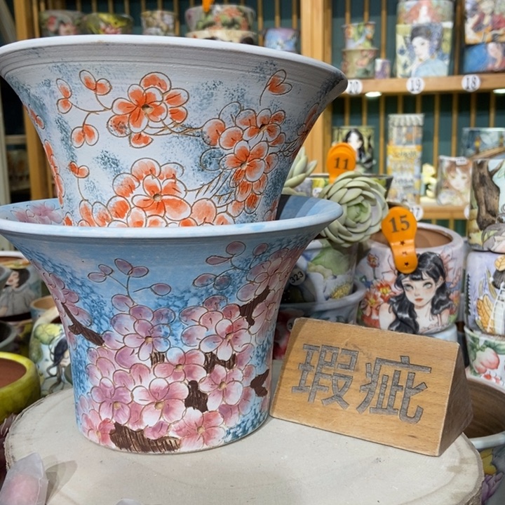 红陶景德镇艺术手绘作品