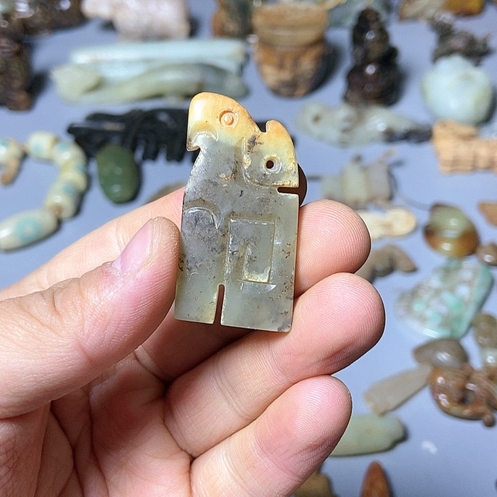 和田玉未镶嵌颈饰228