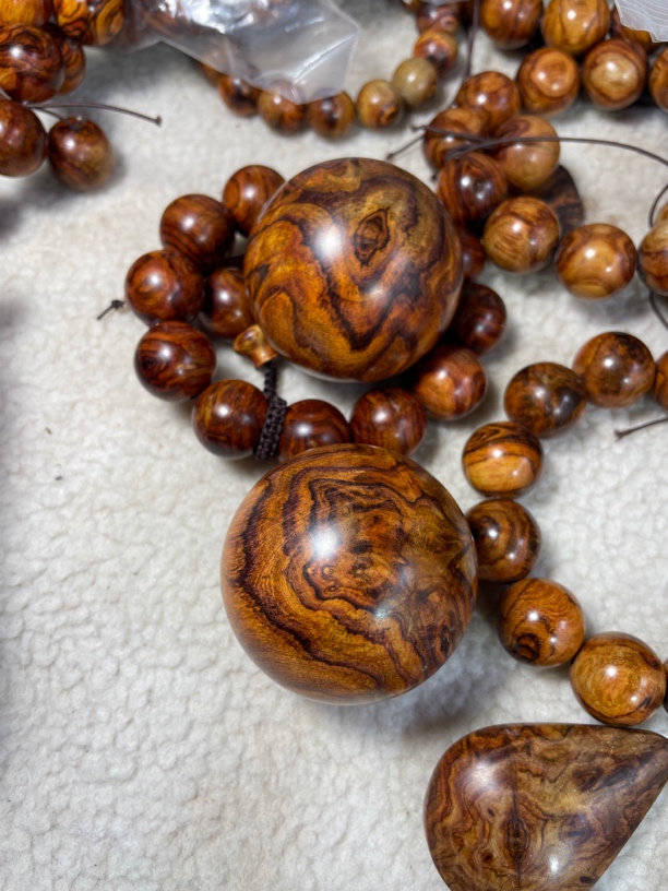 海南黄花梨手球一对53公分