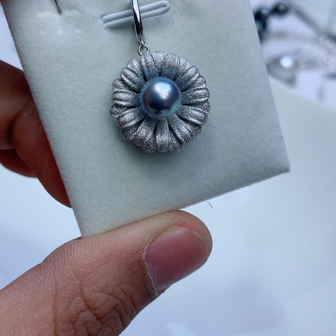 海水珍珠颈饰银S925镶嵌