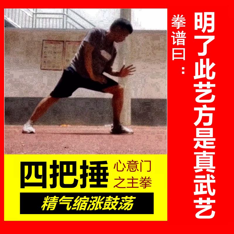 心意拳主拳四把捶，仅有的套路
