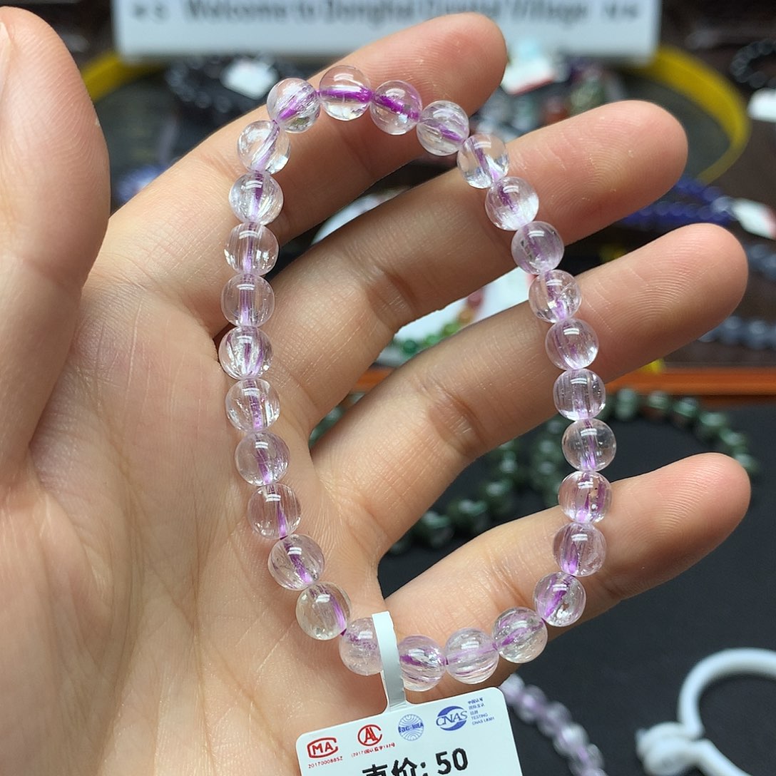 锂辉石手链未镶嵌手链