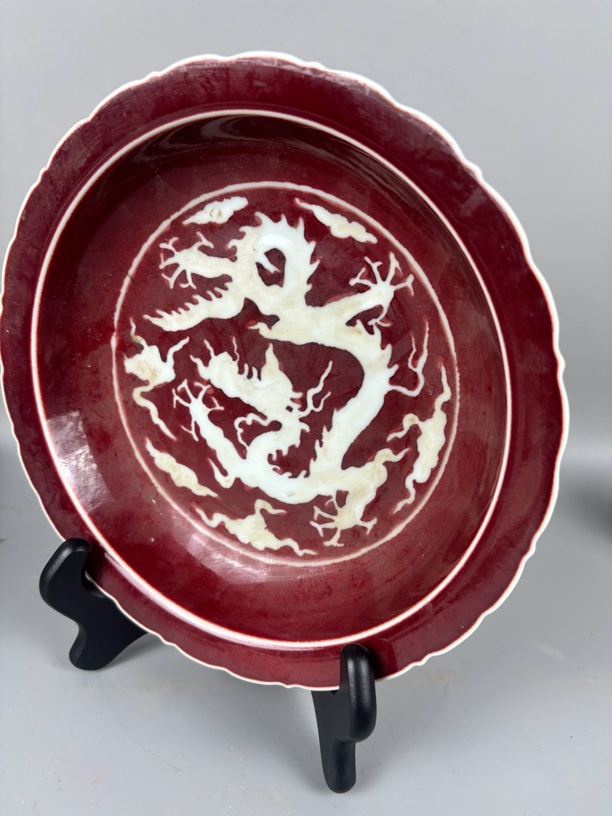 臻藏精品继红花口盘