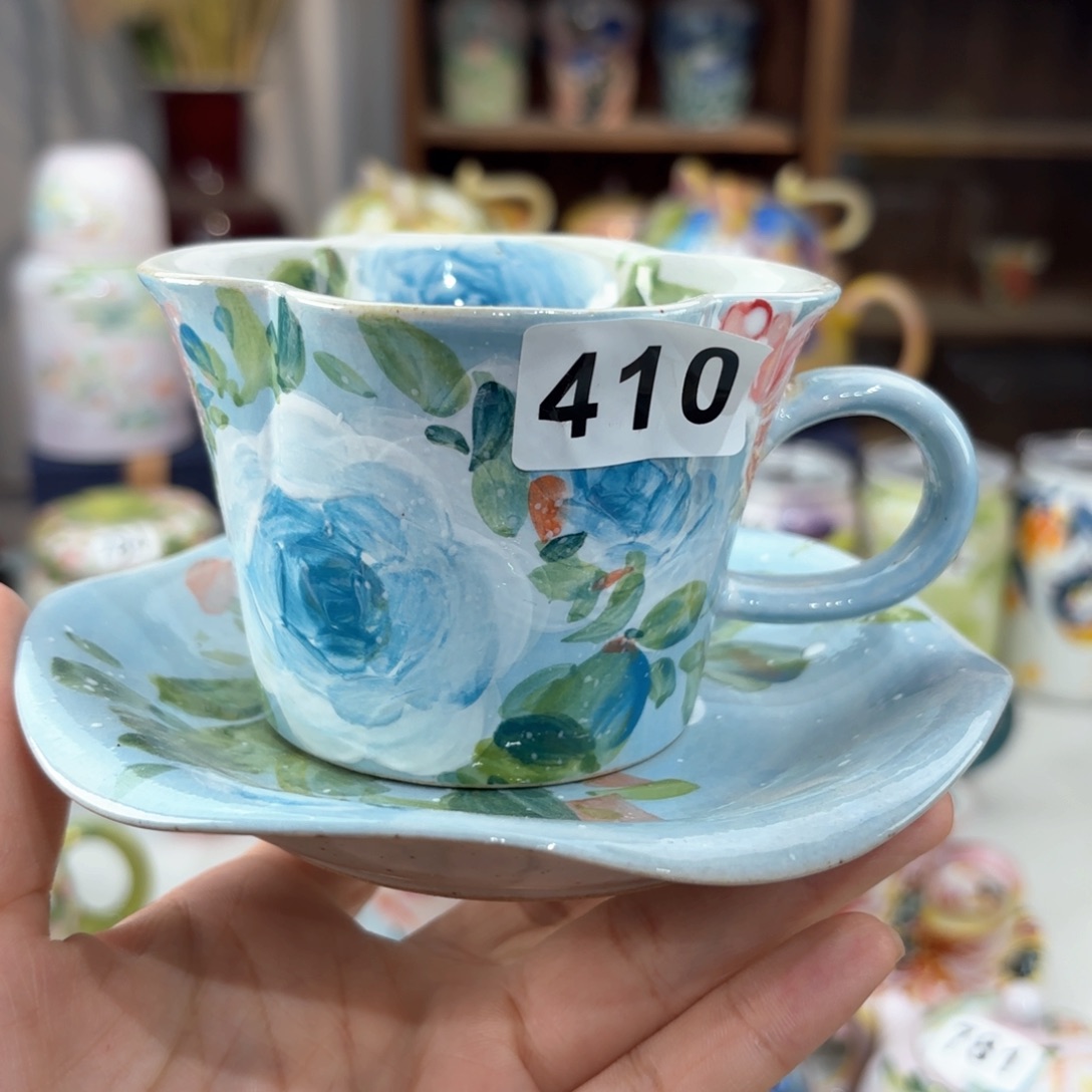 景德镇手绘高温釉下彩陶瓷茶具