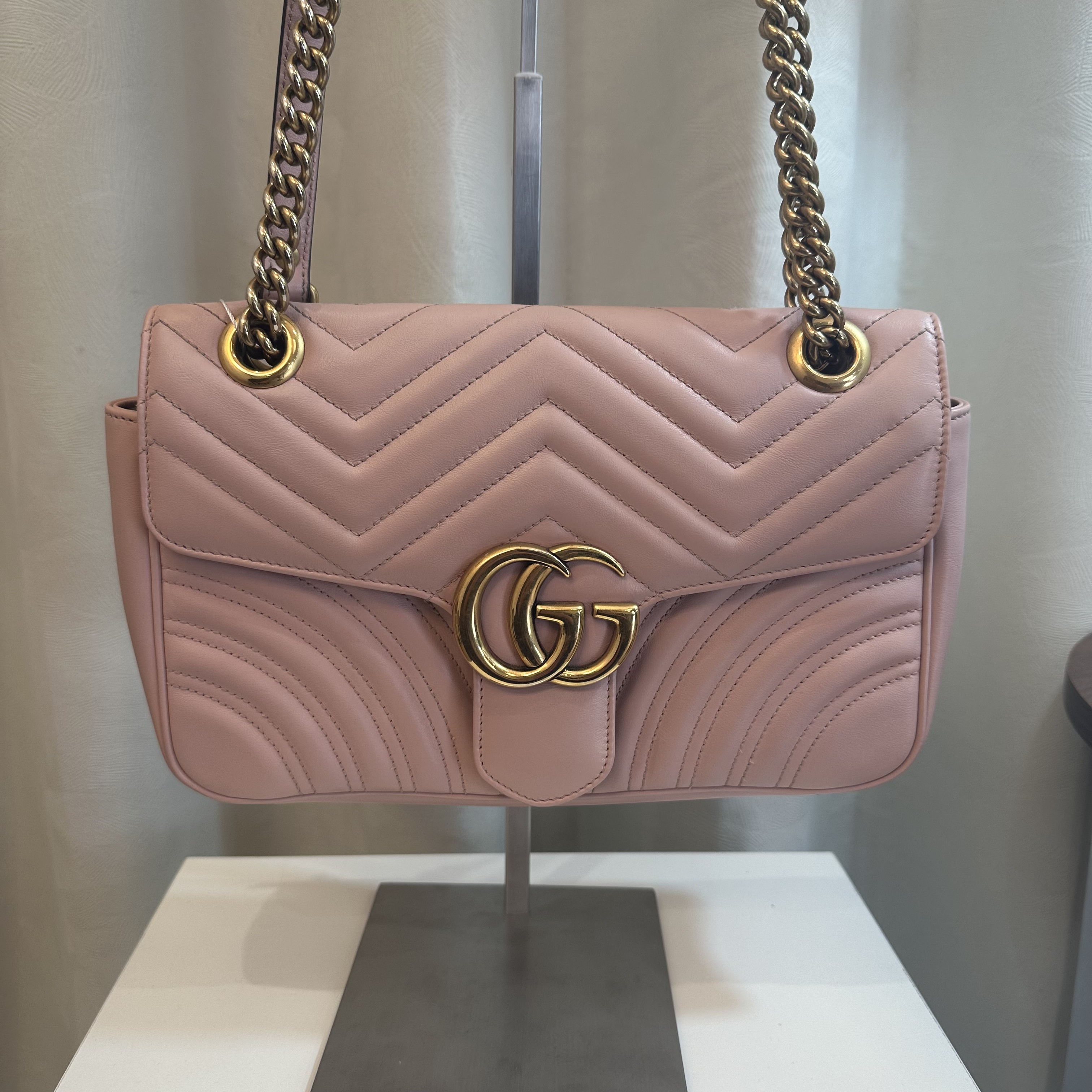 95新 GUCCI/古驰 95新 Guci/古驰 粉色双G 000003