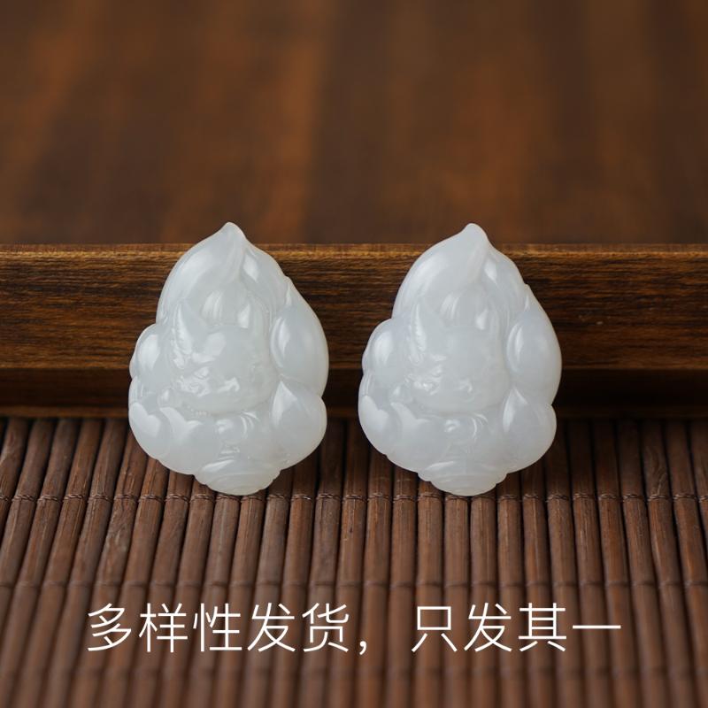 【五哥】和田玉黑山料凤九吊坠【多样性发货，发一件】