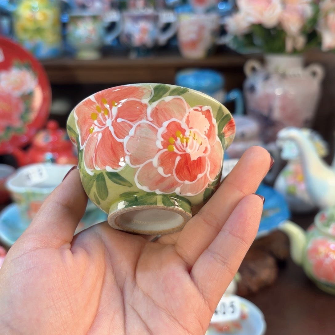 景德镇手绘高温釉下彩陶瓷茶具