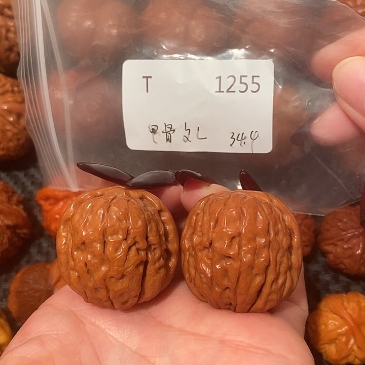 吊坠文玩核桃甲骨文34