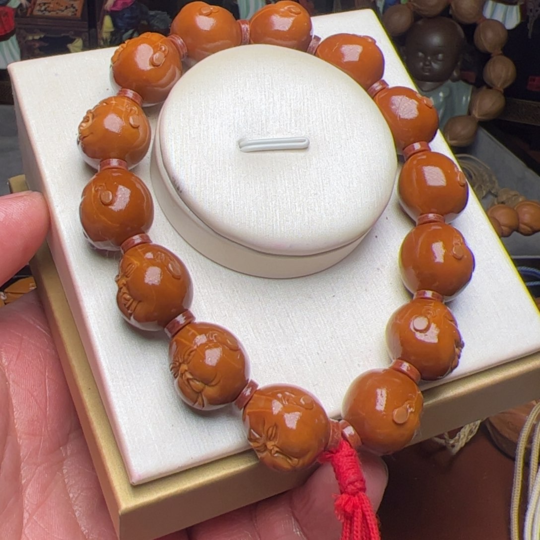 橄榄核手串/手链给客户