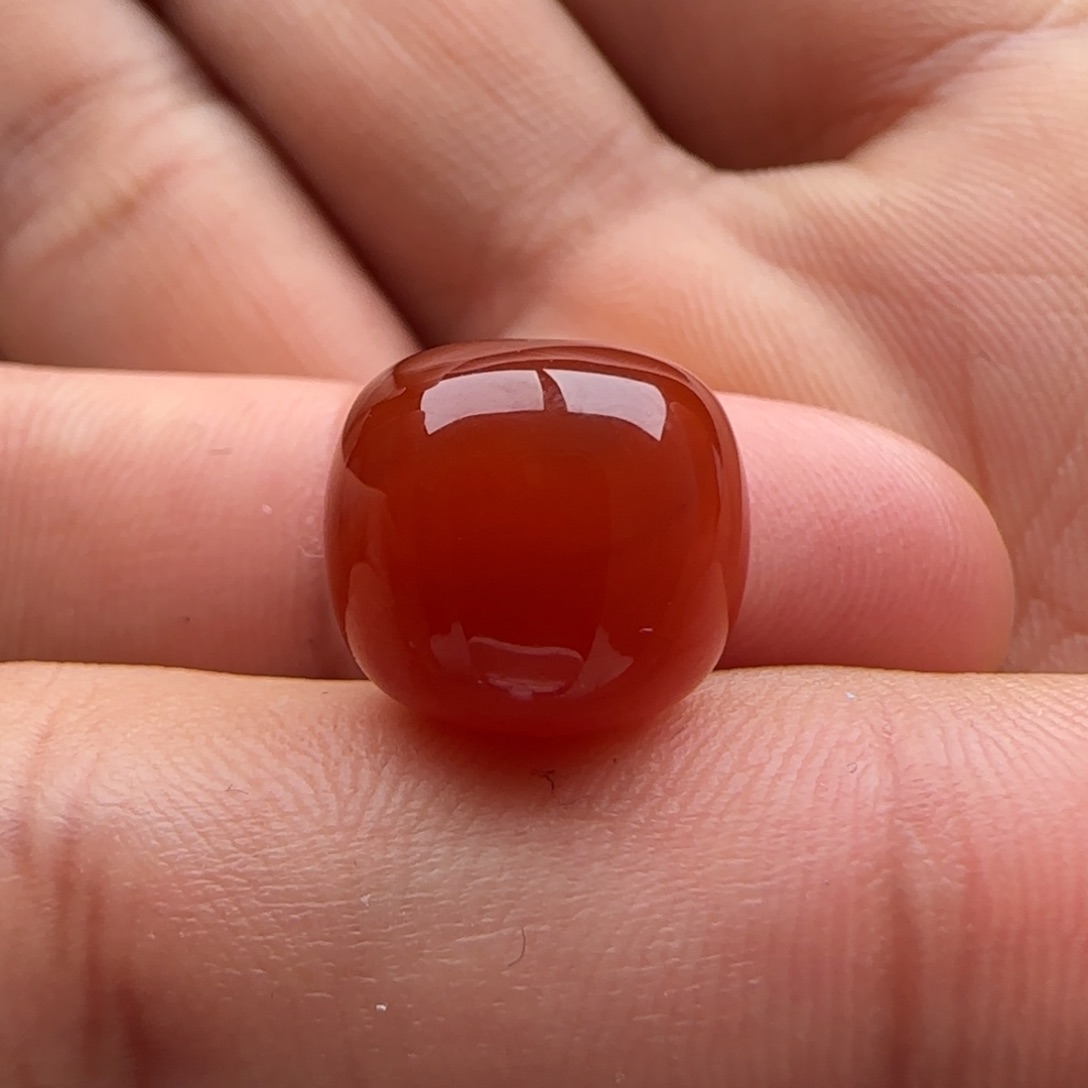 南红玛瑙老型12.3x 11未镶嵌洞纹