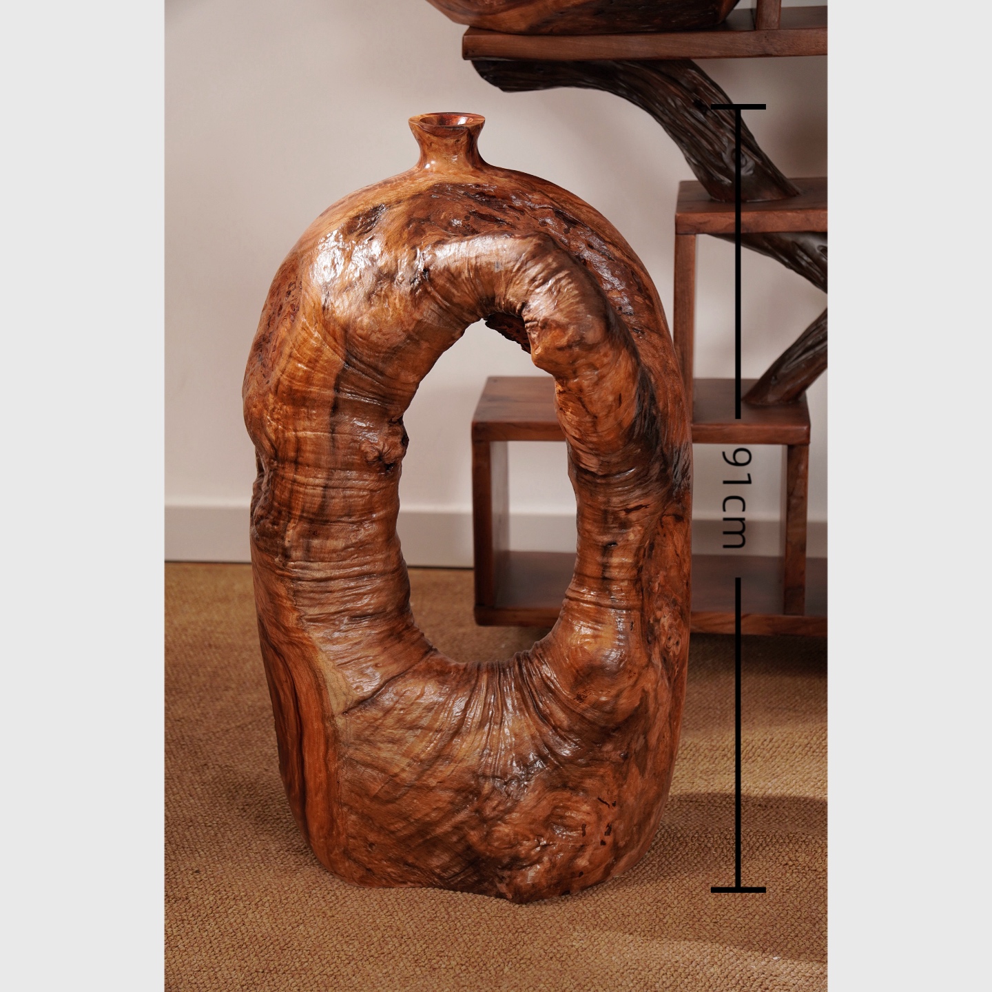 风化朽木创意花瓶玄关造景茶空间