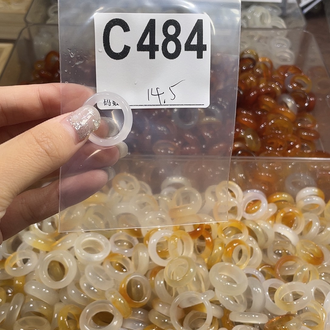 合金戒指玛瑙/玉髓484