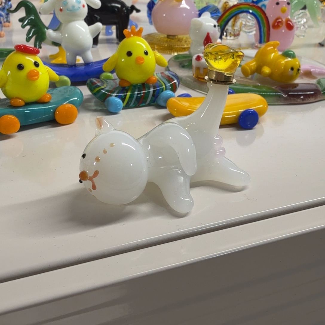 琉璃手工艺品元宝猫