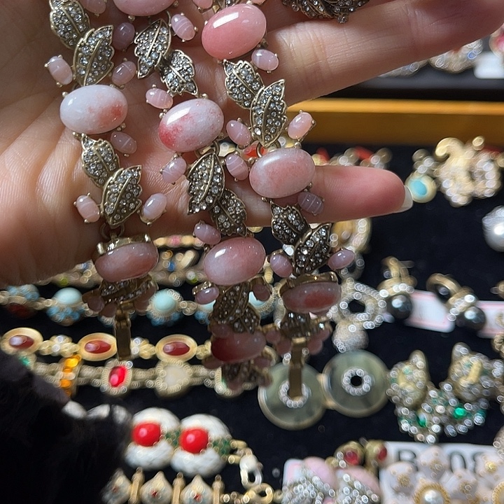 楠***南琉璃纯铜合金项链➕手链➕耳饰