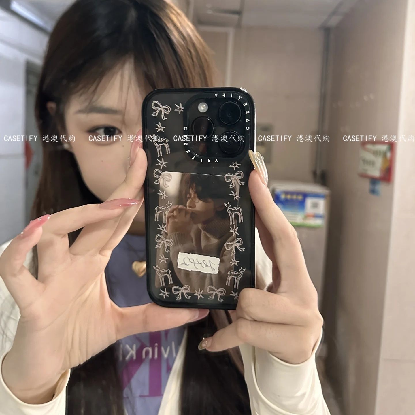 CASETIFY小鹿蝴蝶结iPhone16promax亚克力15苹果13高级12透明11潮