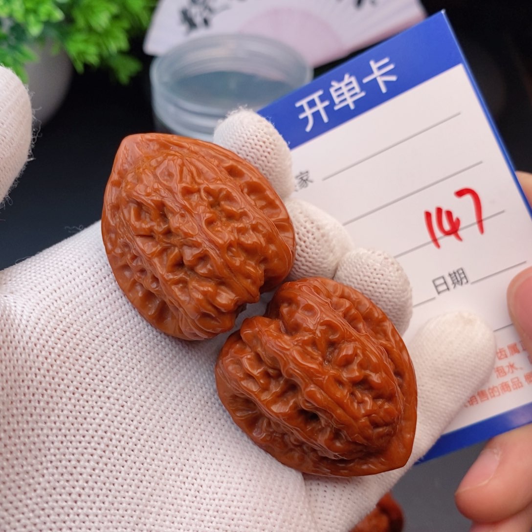 文玩核桃把件34鸡心147