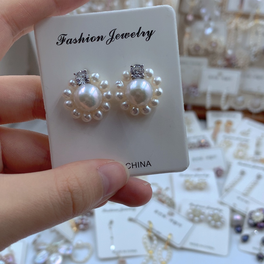 颈饰合金淡水珍珠