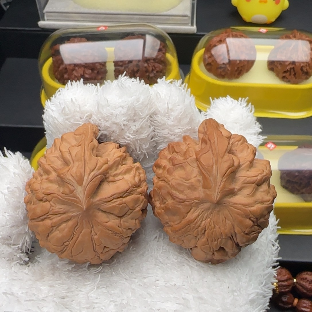 文玩核桃把件龙鼎一帆风顺全品52