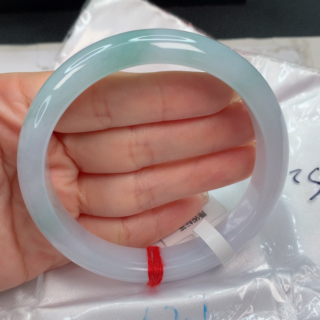 翡翠手镯未镶嵌62-63 半山水