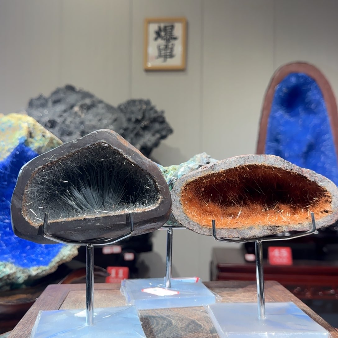 紫砂矿物晶体摆件我*佛