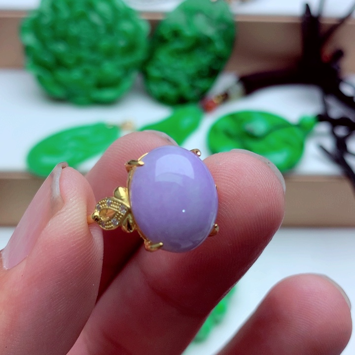 翡翠未镶嵌戒指戒指