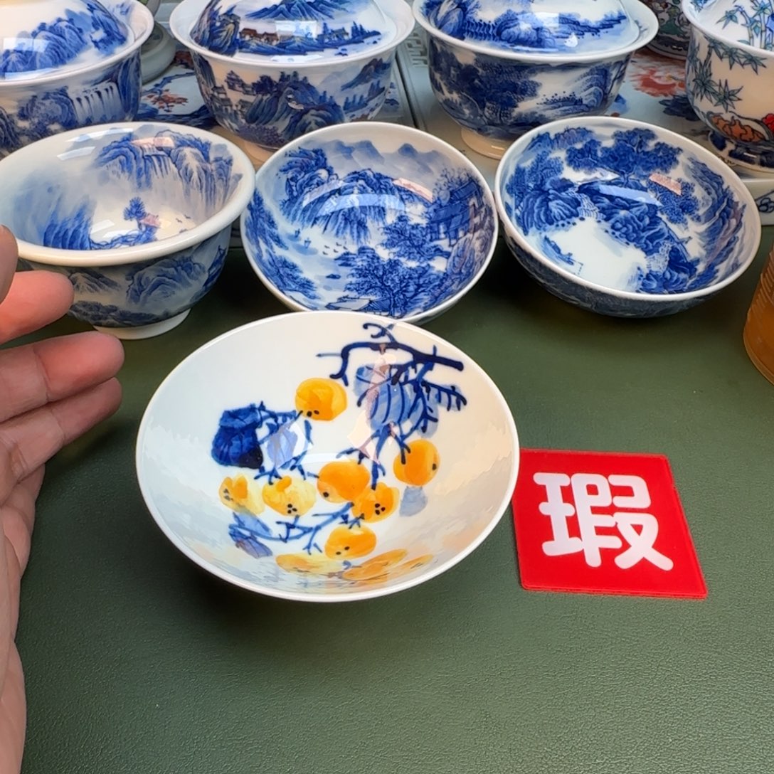 陶纯手工纯手绘茶具石头396