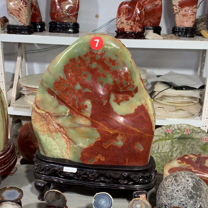 石材天然原石摆件