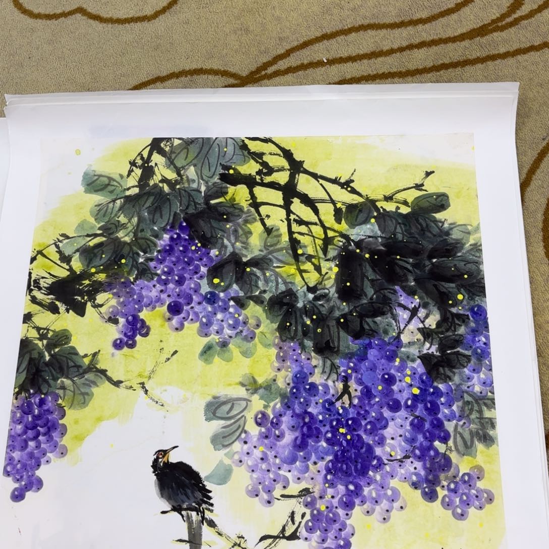 国画苗瑞华斗方李欣主播