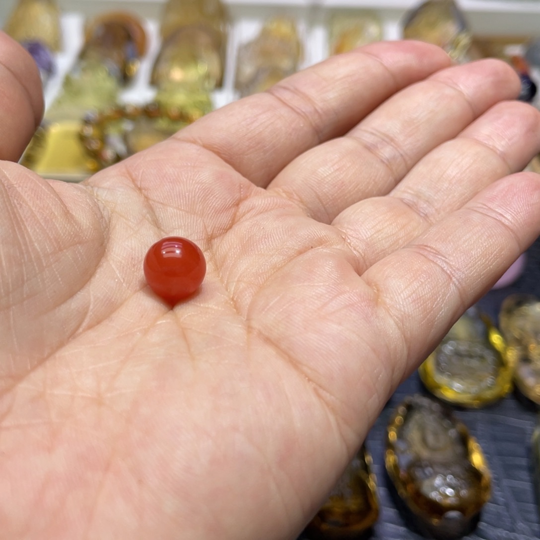 水晶颈饰未镶嵌看*咯定制白水晶普贤1256