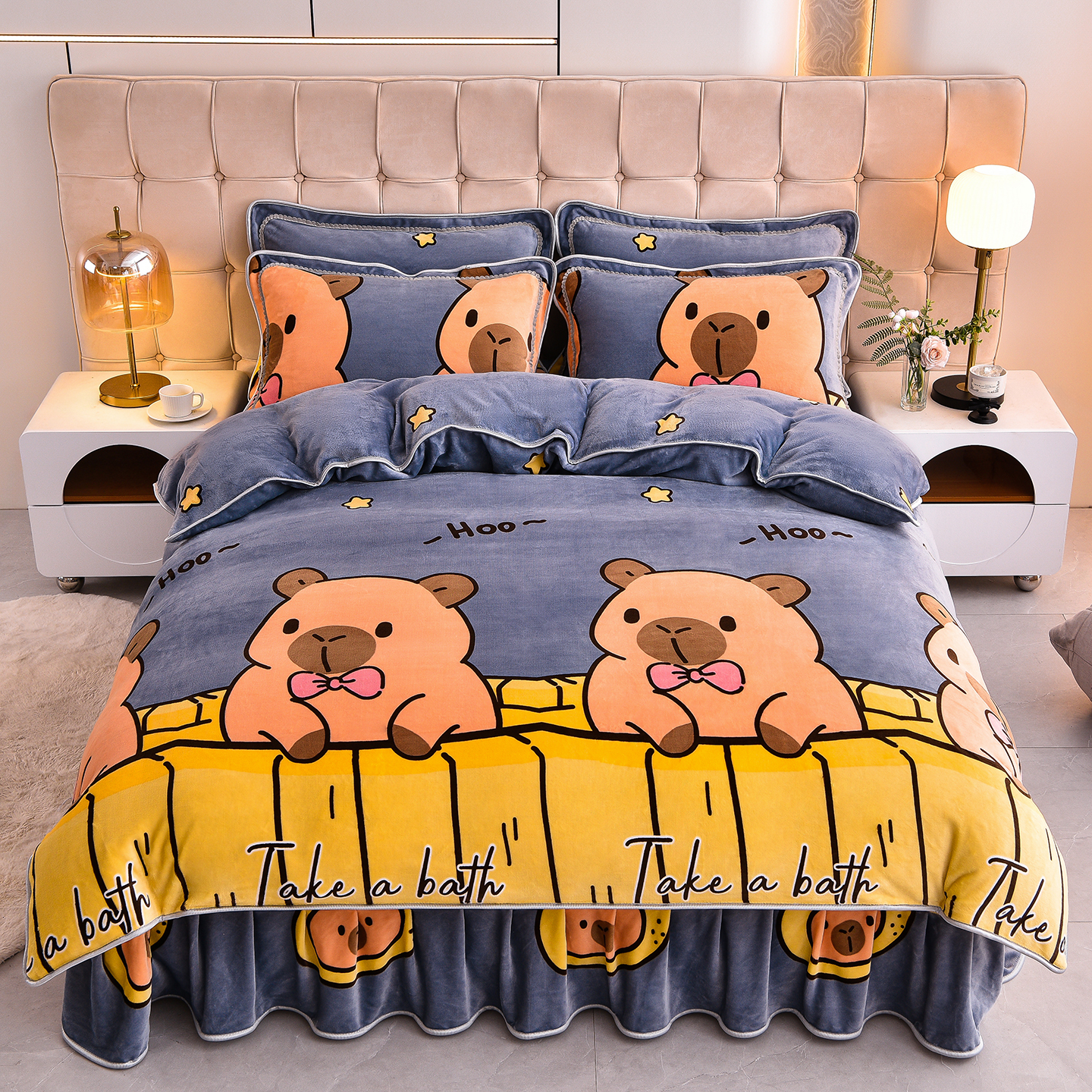 牛奶绒四件套加绒加厚保暖双面绒