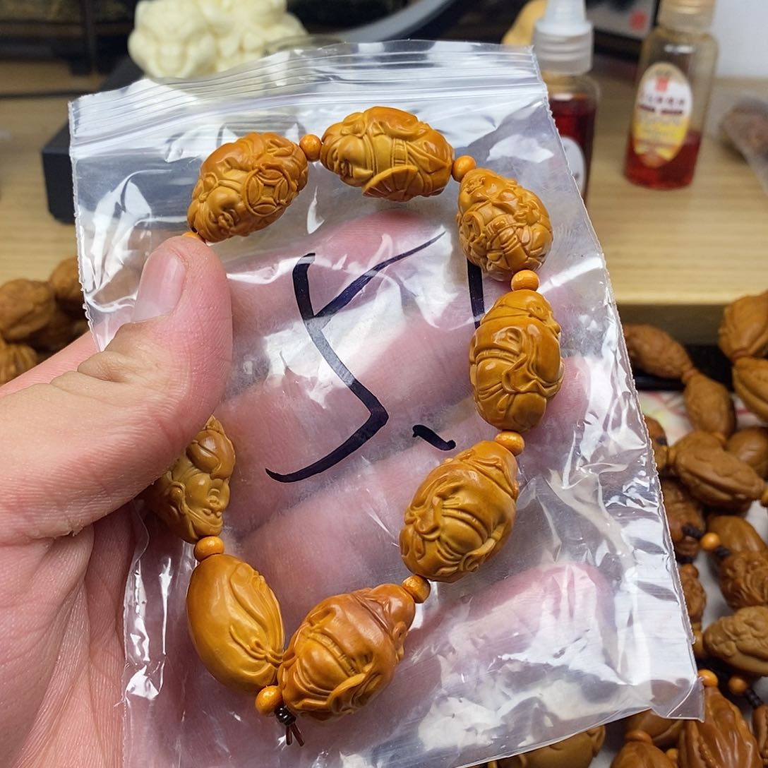 橄榄核手串/手链橄榄核雕刻工艺手串7