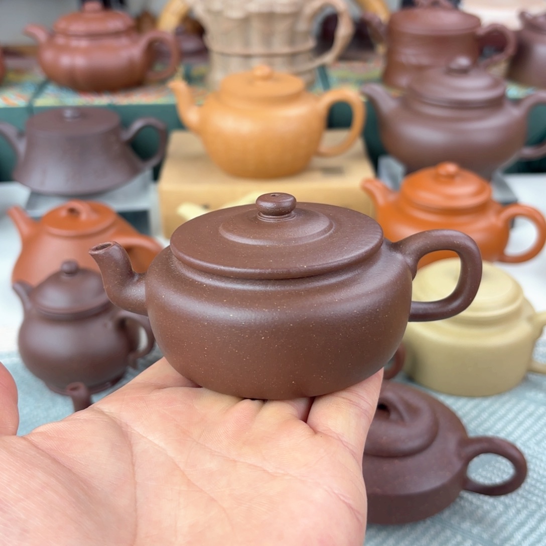 紫砂茶壶微瑕 旭茂 紫泥 125cc
