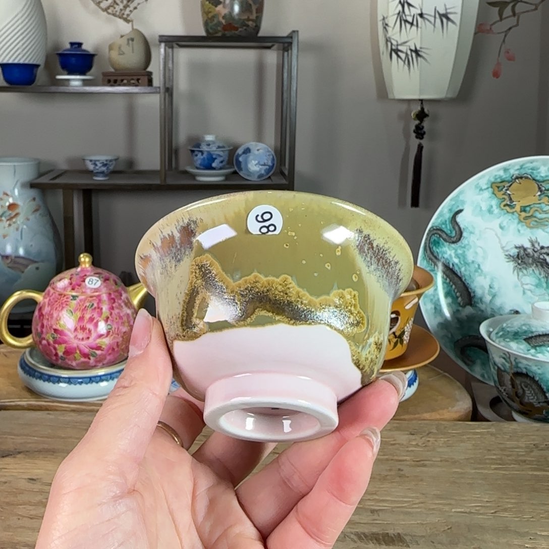 杯景德镇陶瓷柴烧多人