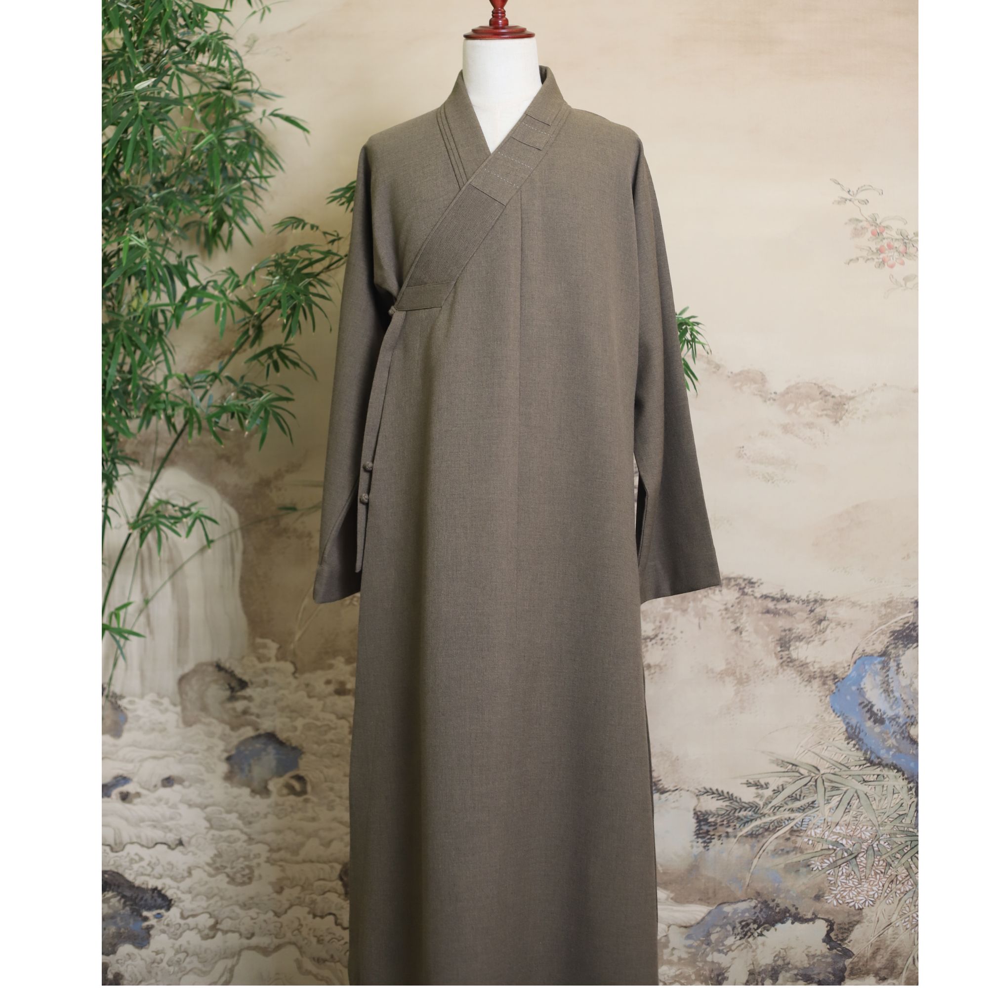 秋霖服饰 进口达科伦长褂