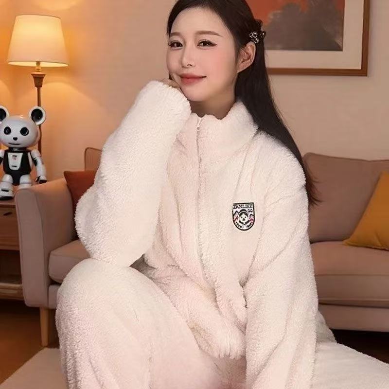 长裤卡通动漫冬季睡衣家居服套装甜美秋冬季套装加厚保暖