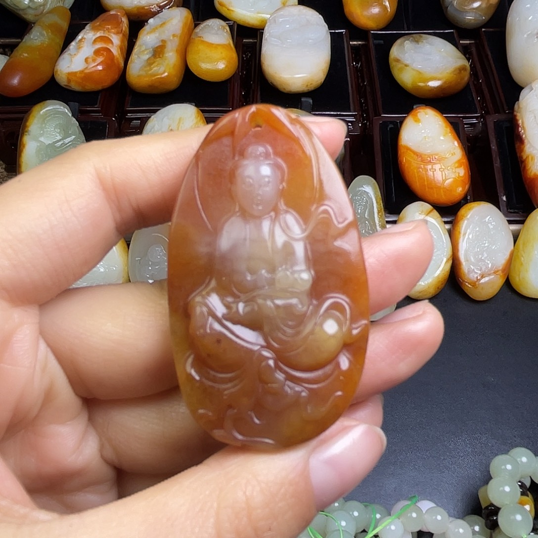 和田玉未镶嵌挂件