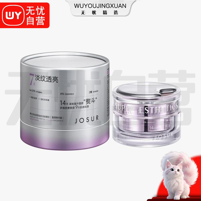 【无忧精选】聚光多肽胶原幼态抗皱提拉面颈精华霜