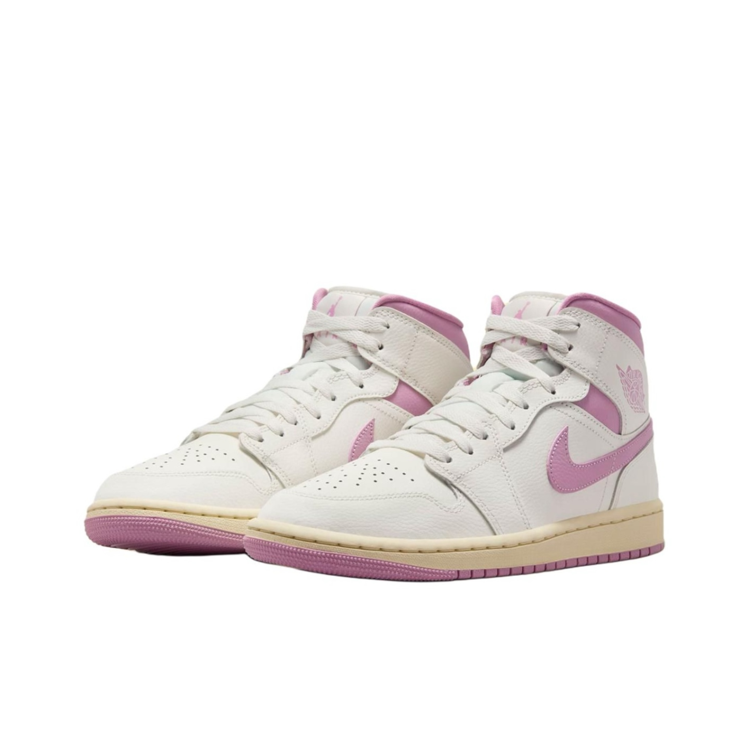 【西安大融城JD门店正品】AJ1 白粉 中帮女子休闲板鞋BQ6472-162