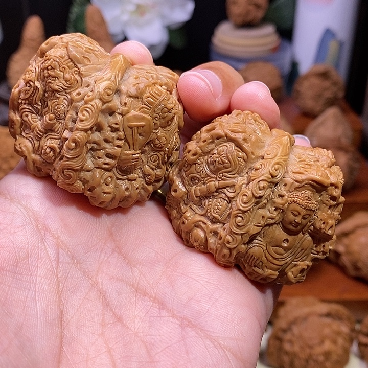 【闪购商品】核桃手串/手链石窟题材
