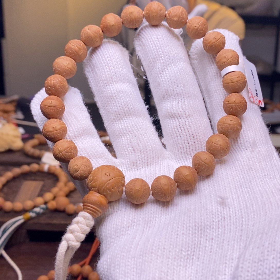 凤眼菩提手串10.8-11.1红皮厚皮