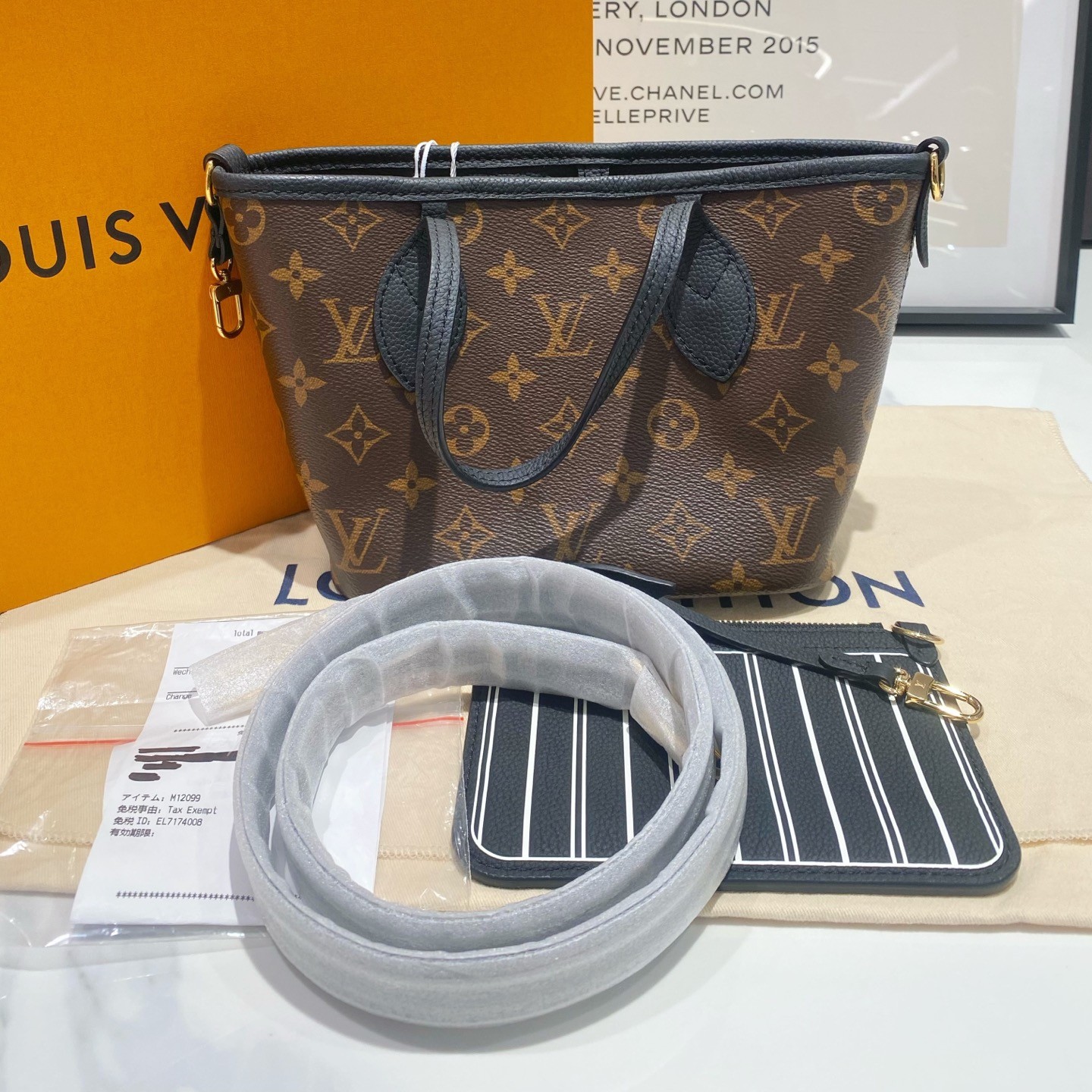 未使用 LouisVuitton/路易威登 双面neverfull BB（13448）