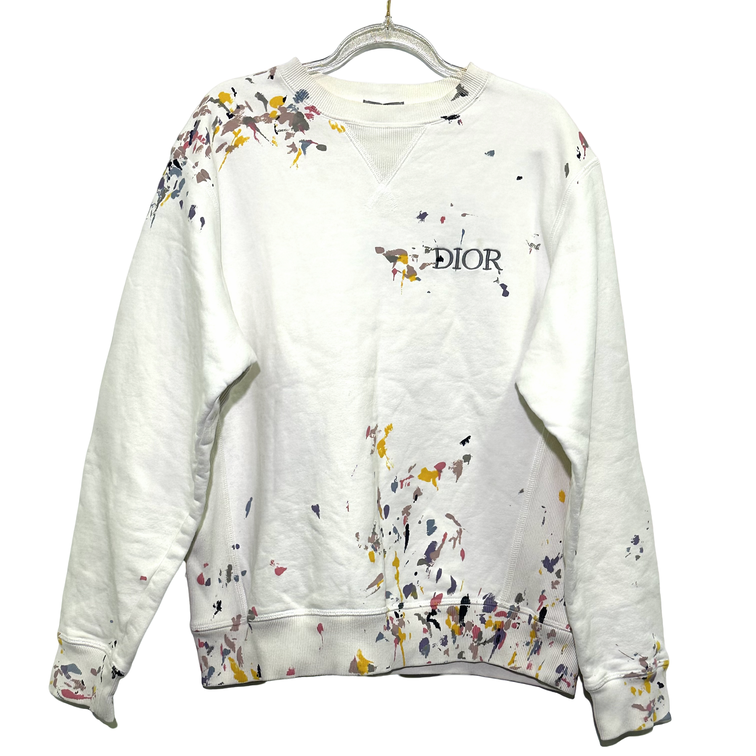 99新 DIOR/迪奥 S码 经典logo白色卫衣 0997