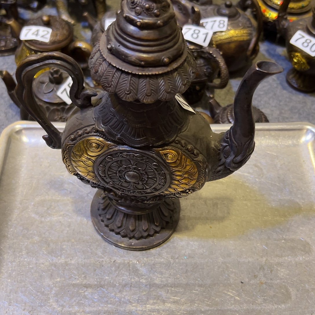 童***路黄铜摆件，文房摆件