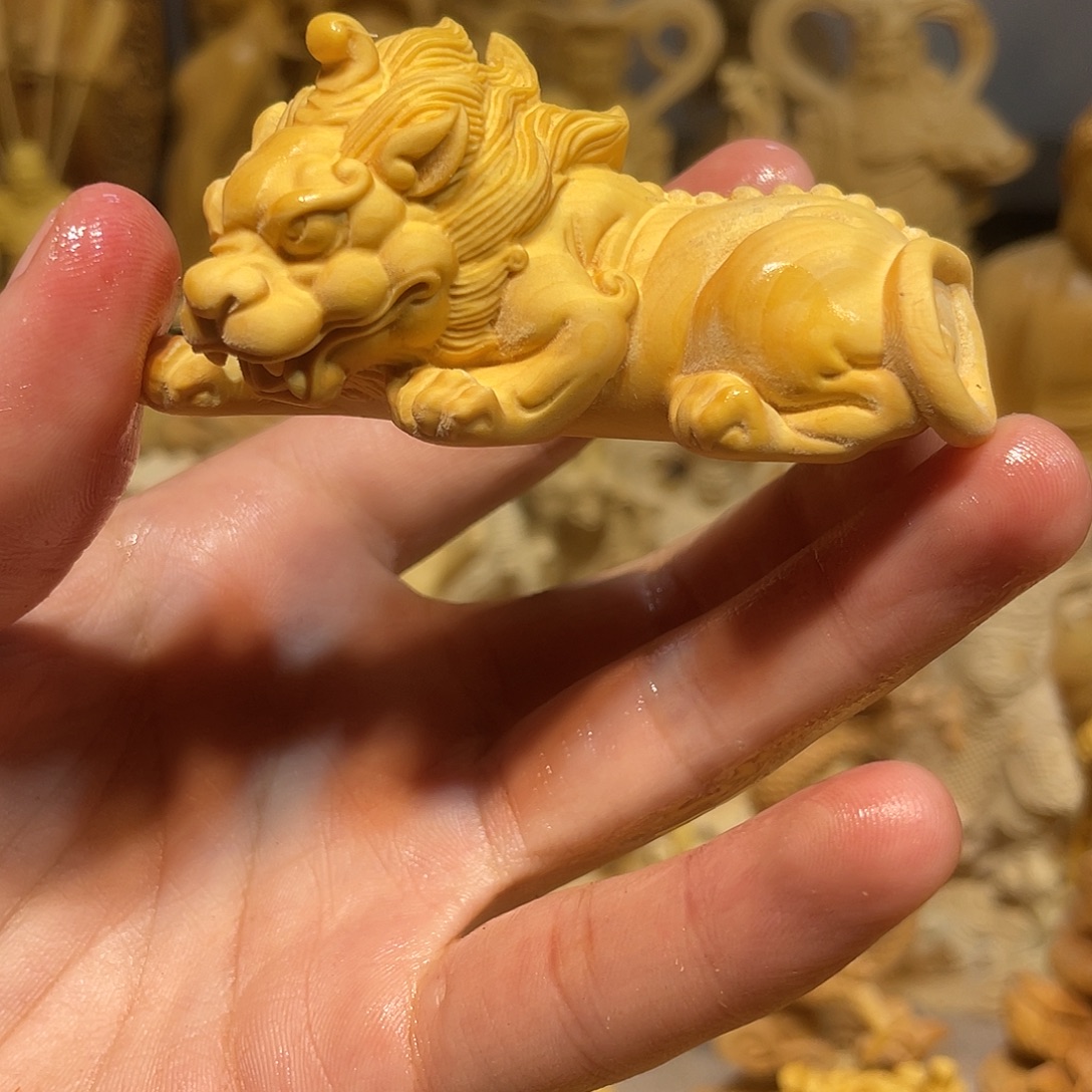 黄杨木小瑕疵貔貅