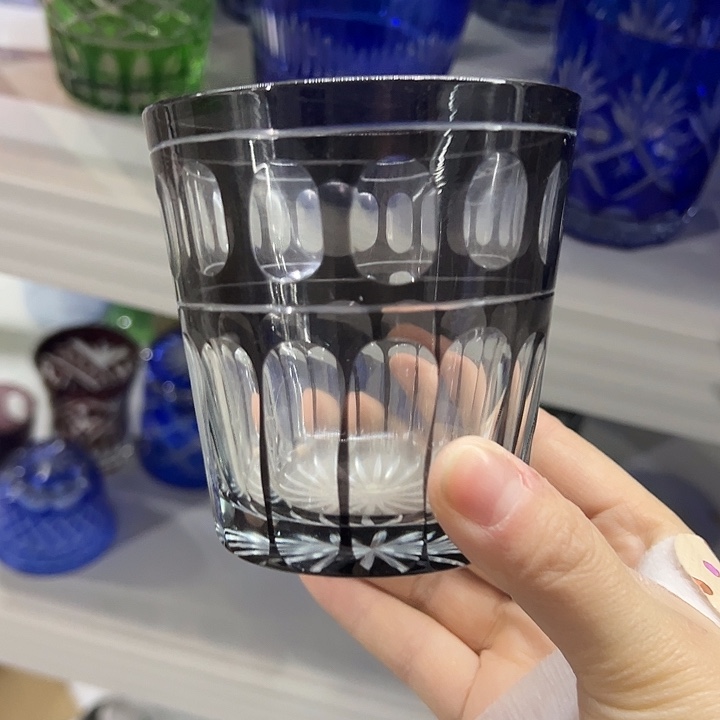 水晶玻璃平底款微瑕一个