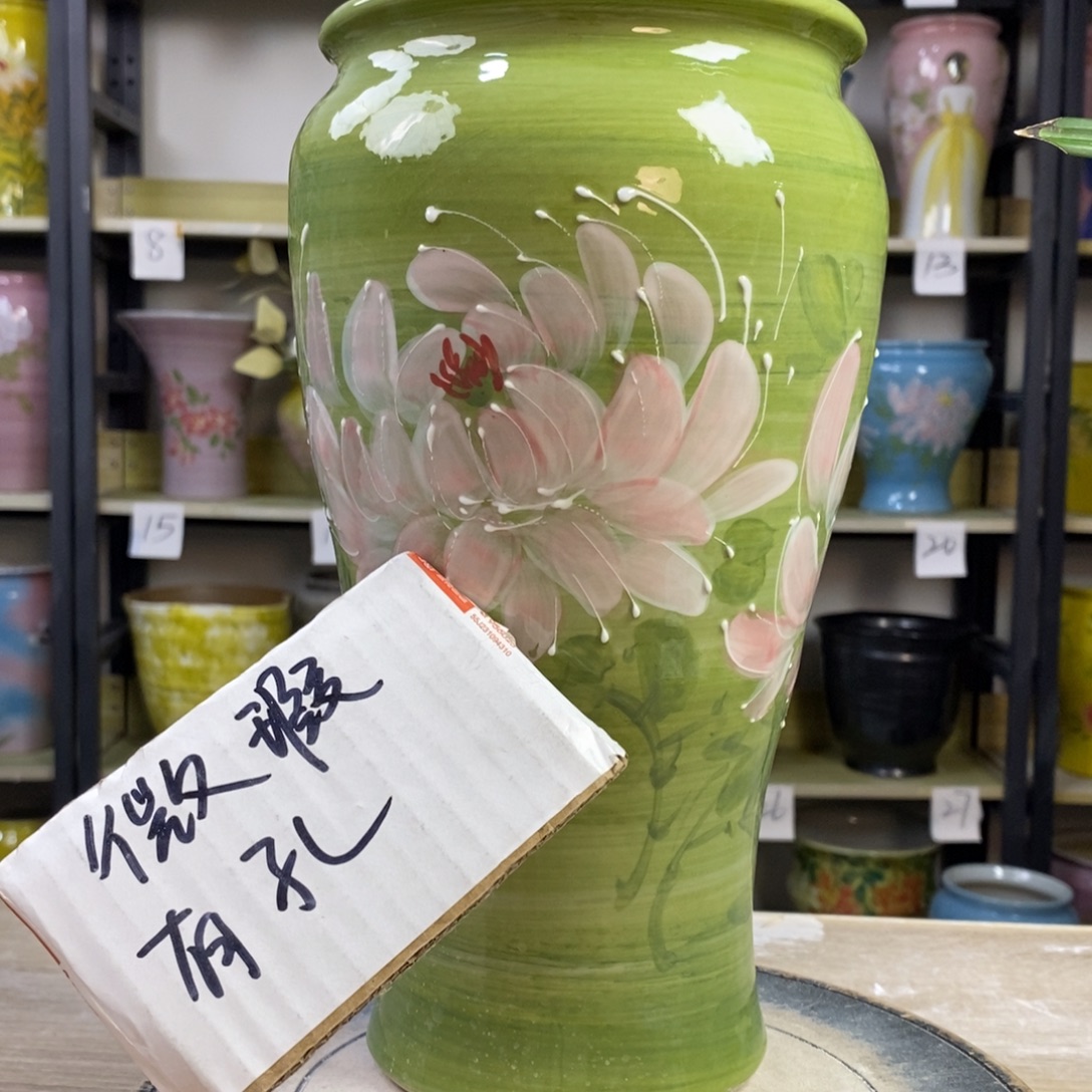 景德镇手工手绘陶瓷花盆