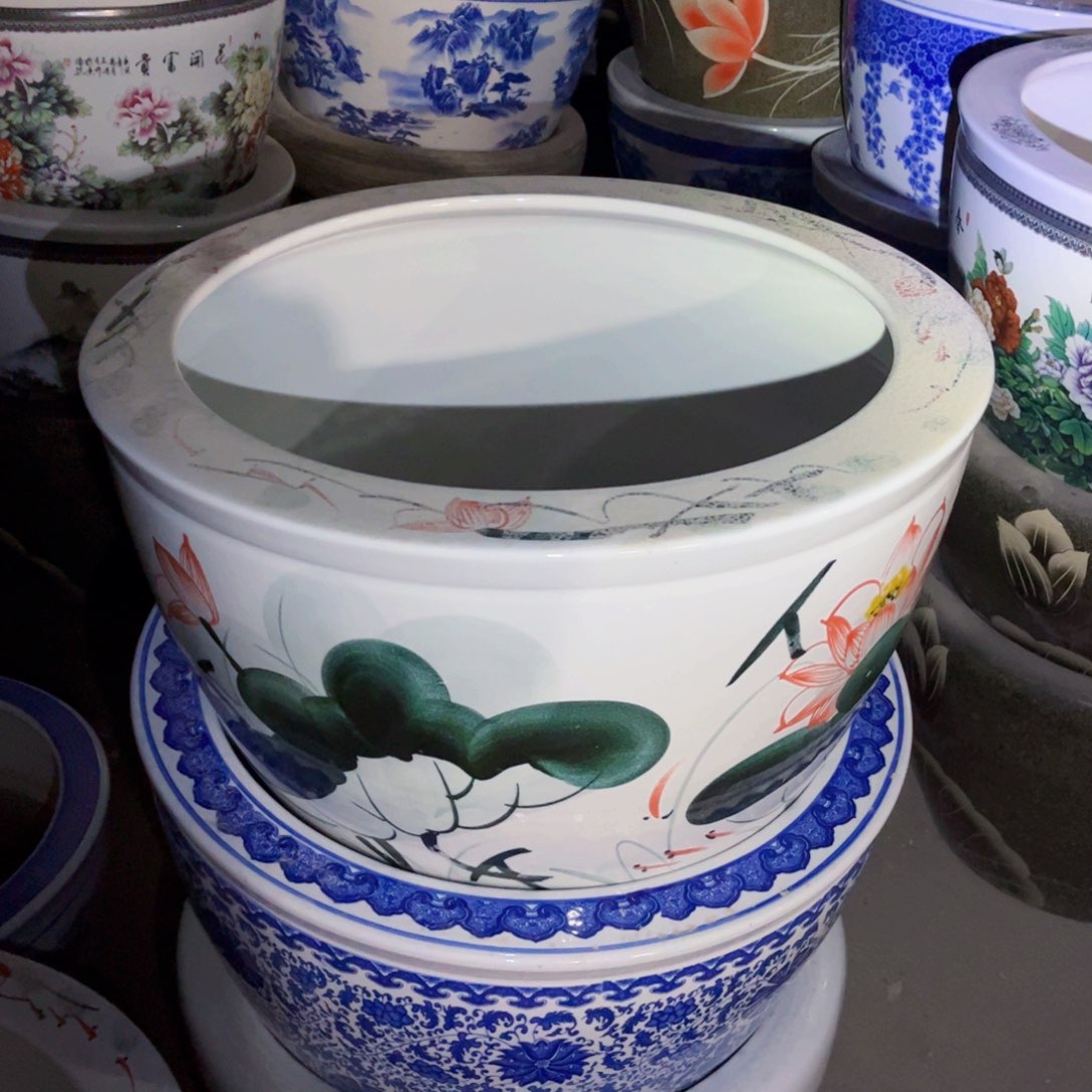 瓷片红荷花62全平口88888888888