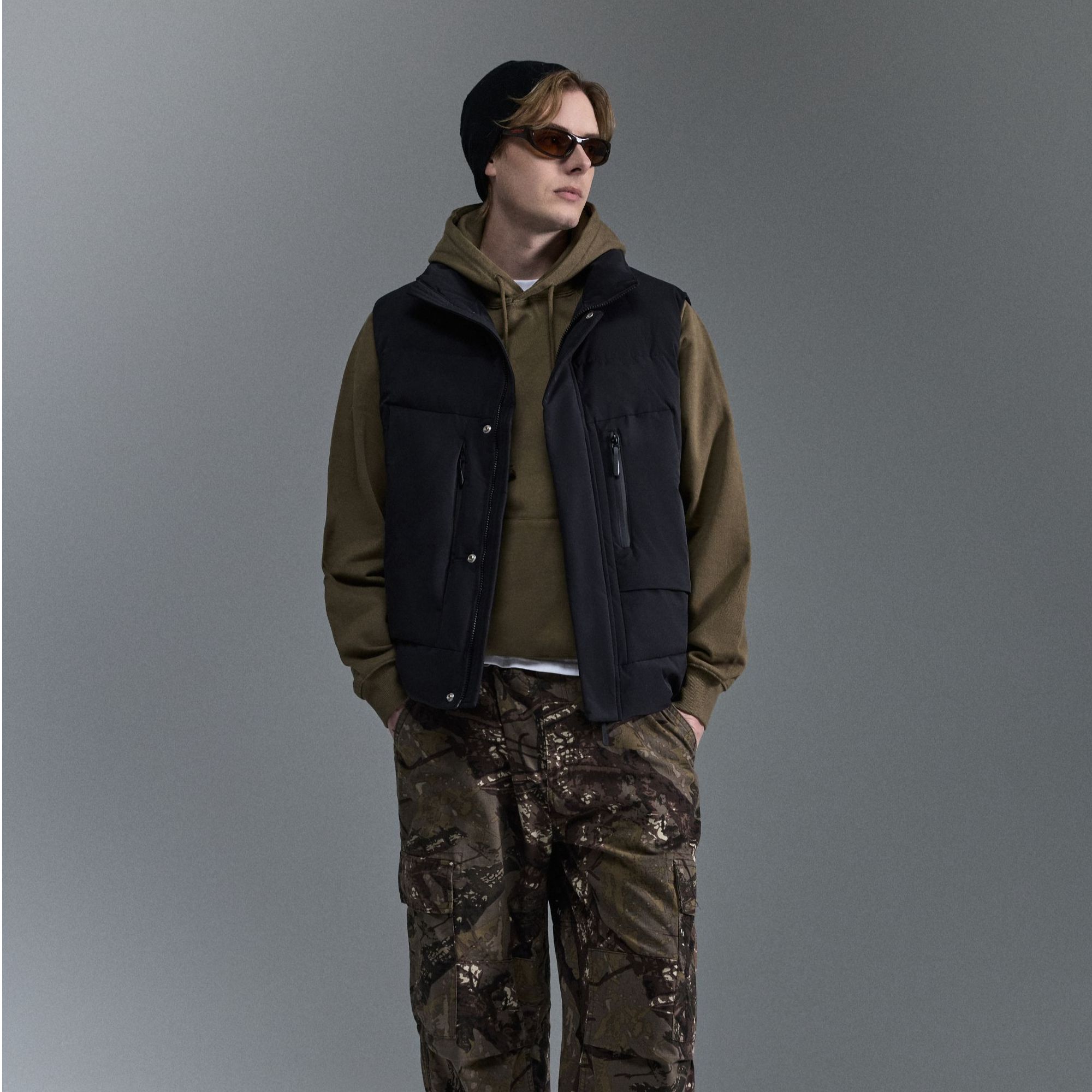 【将军工厂店】 8502男士加厚立领羽绒马甲白鸭绒2025轻型羽绒服