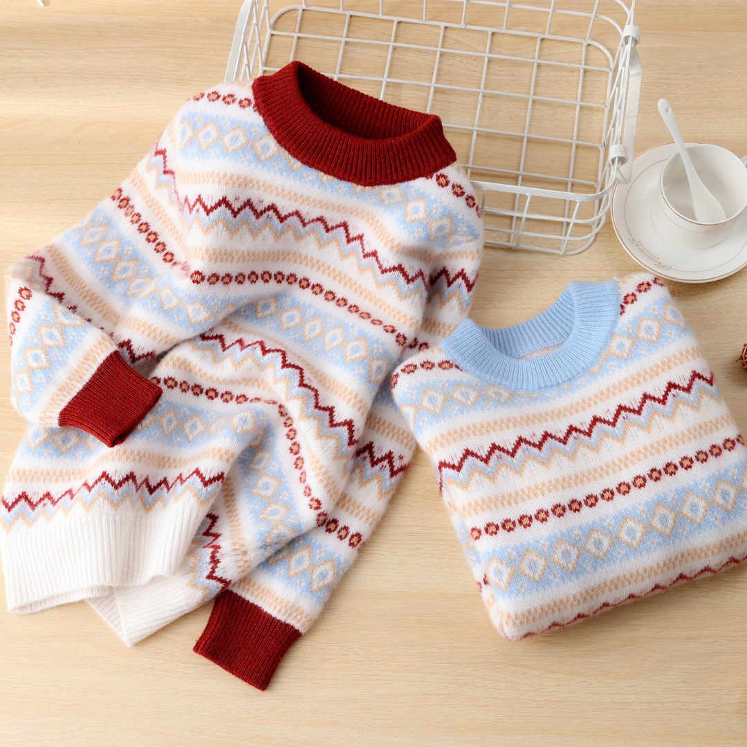 羊毛半高领加厚女童保暖针织打底衫毛衣秋冬童装