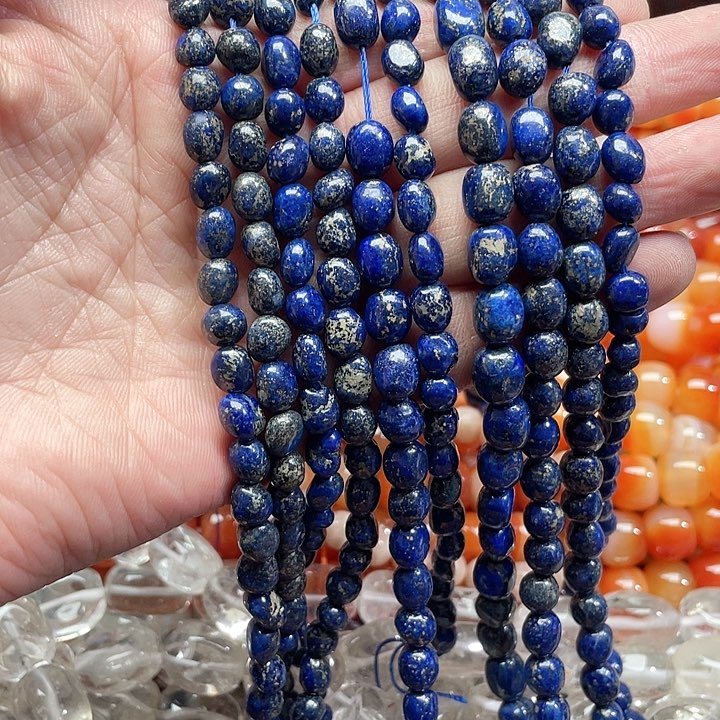 玛瑙/玉髓珠宝半成品未镶嵌一条青金石